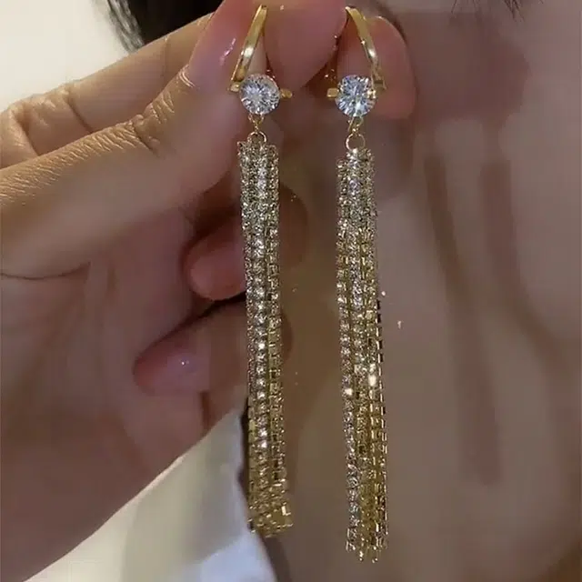 沂茹 高级精致优雅小众设计简约首饰配饰贵气简约气质 合金 耳环 女款