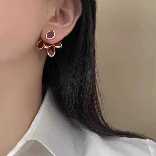 沂茹 森系精致小众设计 铜合金 耳环 女款