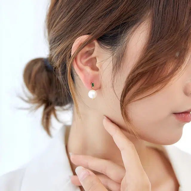 沂茹 优雅气质耳饰轻奢法式高级感 珍珠 耳环 女款