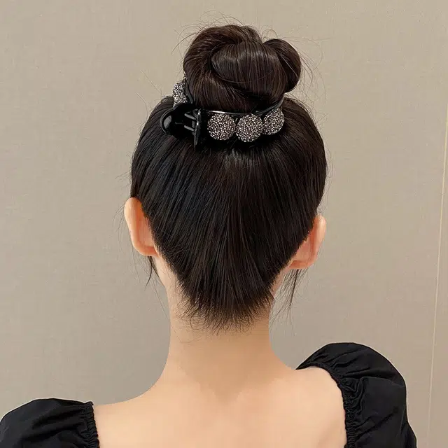 沂茹 闪耀丸子头高级感后脑勺盘发神器气质 发夹 女款