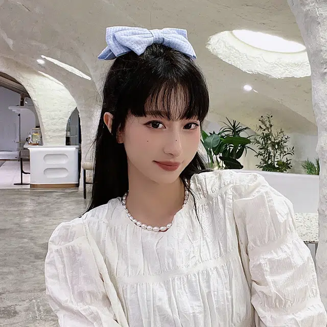 沂茹 高端法式大蝴蝶结优雅后脑勺弹簧夹半扎简约可爱精致 发夹 女款