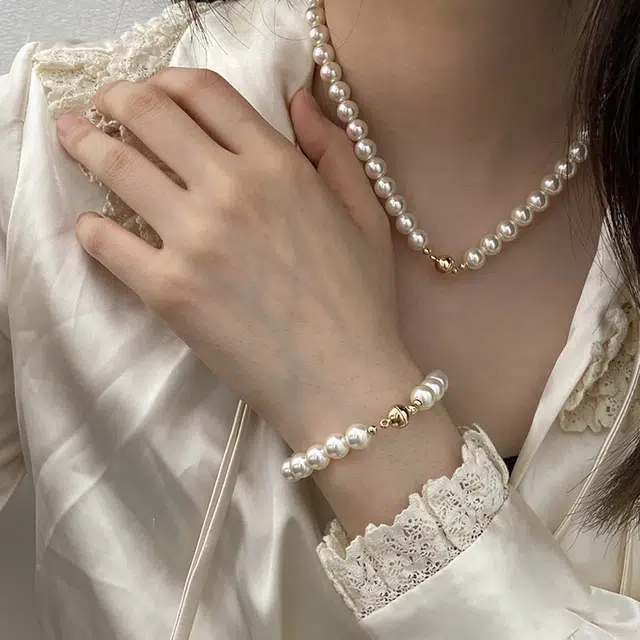 沂茹 法式优雅 仿珍珠 项链 女款