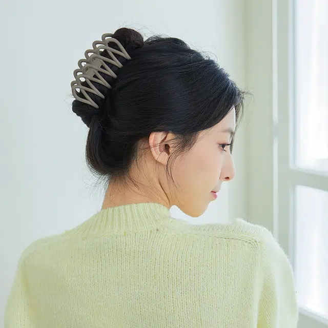 沂茹 磨砂波浪抓夹 亚克力 发夹 女款
