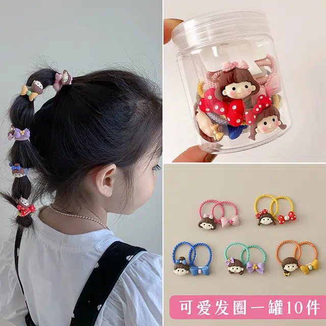 沂茹 精致可爱 优雅甜美 卡通女孩蝴蝶结 发圈 女款