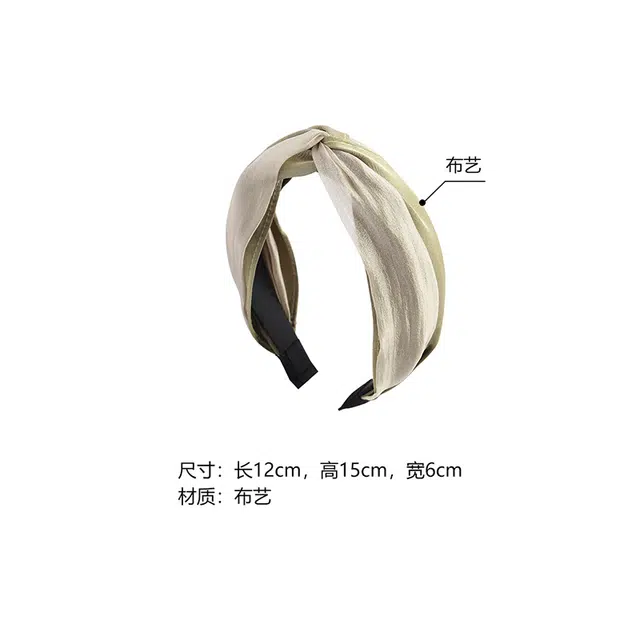沂茹 韩国气质时尚百搭宽边遮白发优雅气质简约清新头箍 布艺  发箍头饰发饰  女款