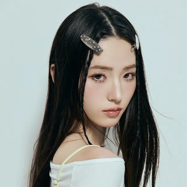 沂茹 多巴胺碎发侧边发卡彩色波点鸭嘴夹 合金 发夹 女款