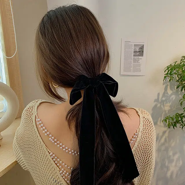 沂茹 气质优雅精致高级可爱甜美公主日常通勤蝴蝶结 发圈 女款