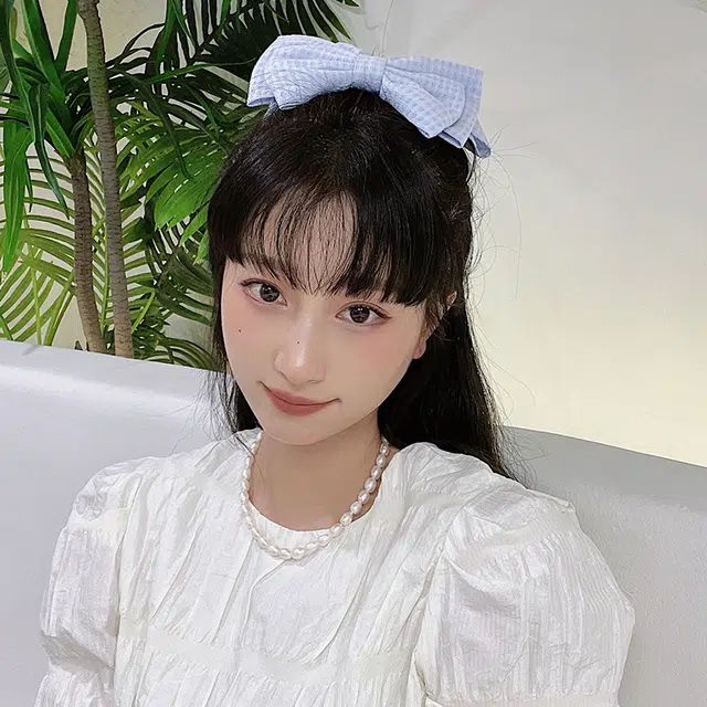 沂茹 高端法式大蝴蝶结优雅后脑勺弹簧夹半扎简约可爱精致 发夹 女款