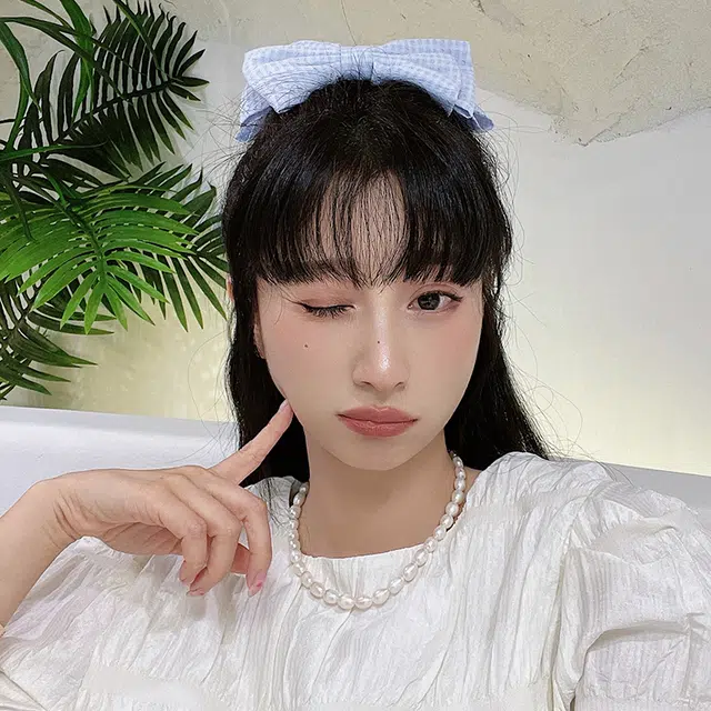 沂茹 高端法式大蝴蝶结优雅后脑勺弹簧夹半扎简约可爱精致 发夹 女款