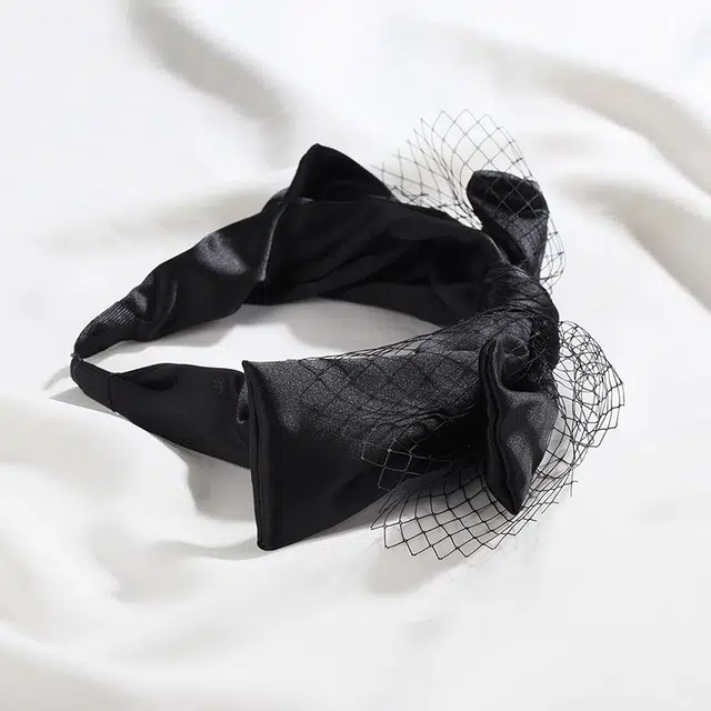 沂茹 精致可爱甜美韩系气质 黑色蝴蝶结 发箍 女款