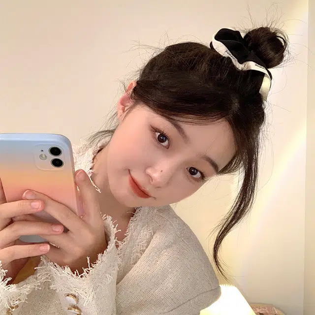 沂茹 韩国气质简约百搭 布艺 发圈 女款