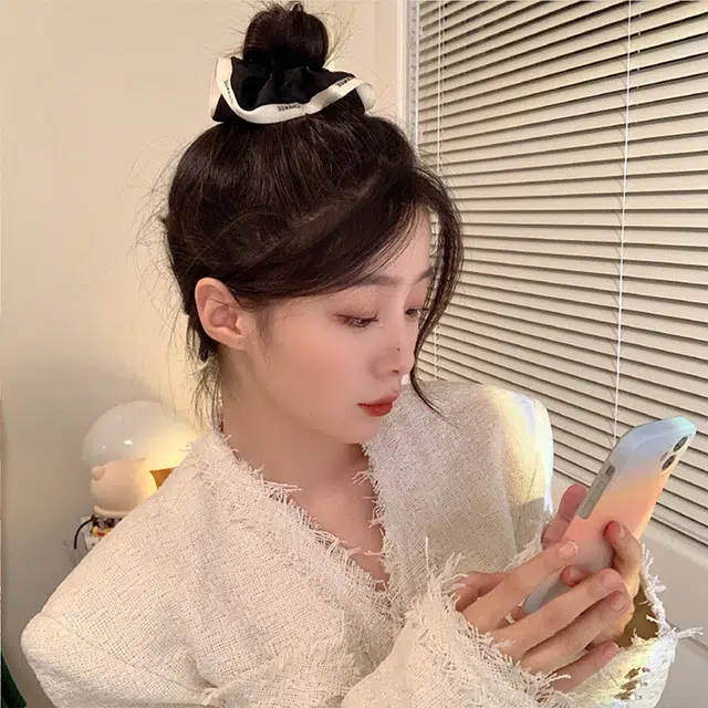 沂茹 韩国气质简约百搭 布艺 发圈 女款