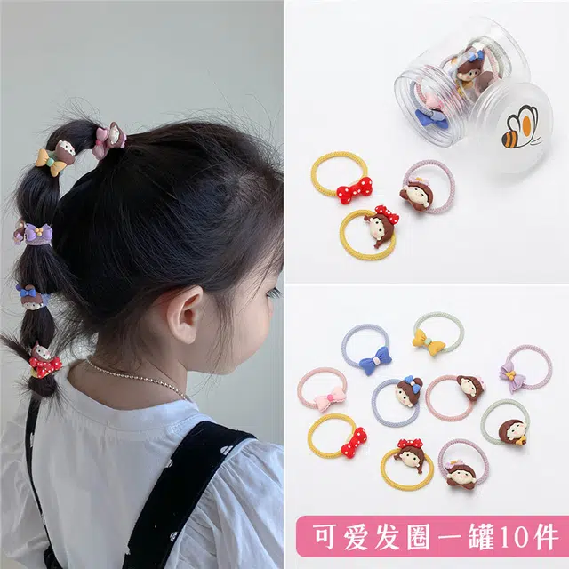 沂茹 精致可爱 优雅甜美 卡通女孩蝴蝶结 发圈 女款