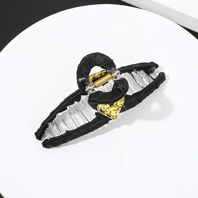 沂茹  韩国网红百搭爱心鲨鱼夹后脑勺盘发抓夹外出优雅气质发抓发卡头饰