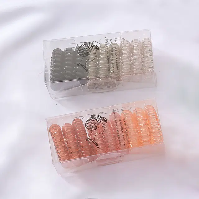 沂茹 简约电话线弹簧发饰 树脂 发圈 女款