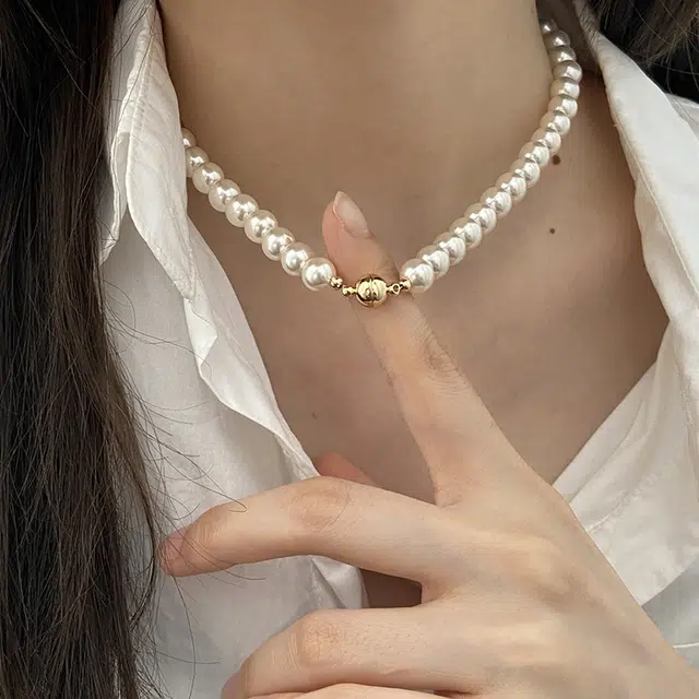 沂茹 法式优雅 仿珍珠 项链 女款