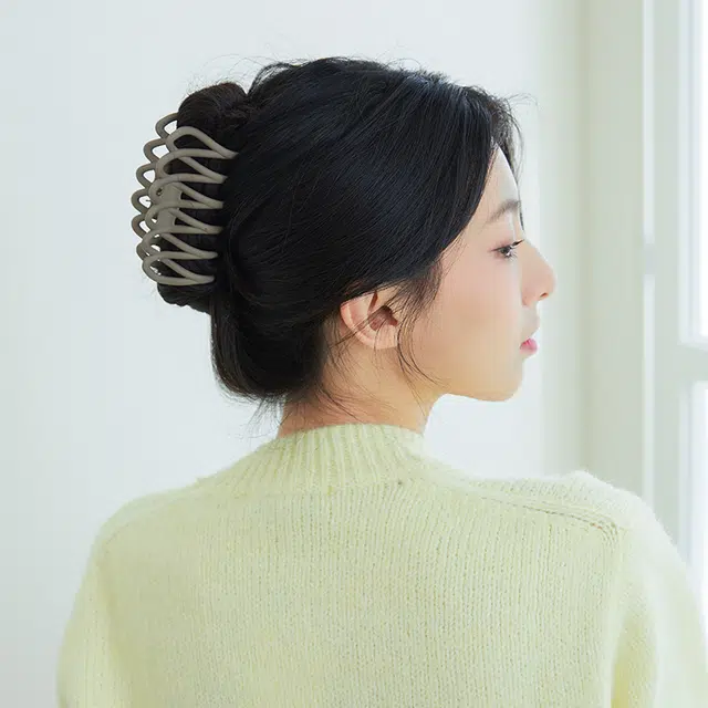 沂茹 磨砂波浪抓夹 亚克力 发夹 女款