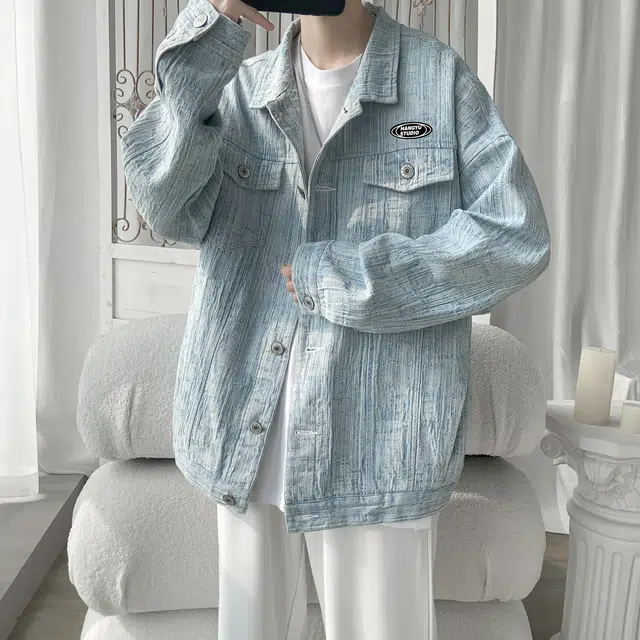 HANGYU Vintage Denim Jacket