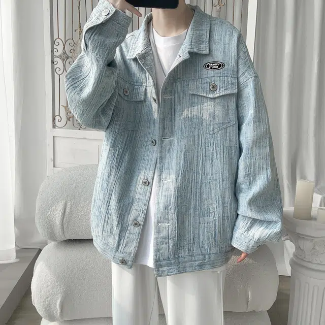 HANGYU Vintage Denim Jacket