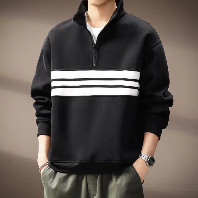 贵色 美式高端设计感城市机能风三条杆重磅潮流宽松上衣卫衣 男女同款