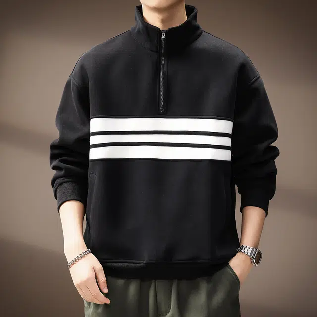 贵色 美式高端设计感城市机能风三条杆重磅潮流宽松上衣卫衣 男女同款