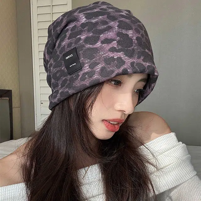 心水好物 美式嘻哈街头个性豹纹扎染双层 棉 帽子 男女同款情侣款
