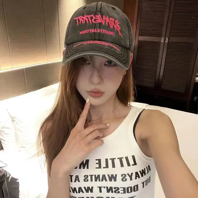 心水好物 欧美风潮流做旧牛仔时尚百搭休闲户外旅拍 棉  鸭舌帽  男女同款情侣款