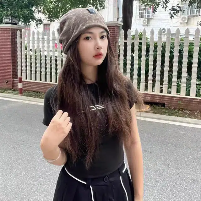 心水好物 美式嘻哈街头个性豹纹扎染双层 棉 帽子 男女同款情侣款