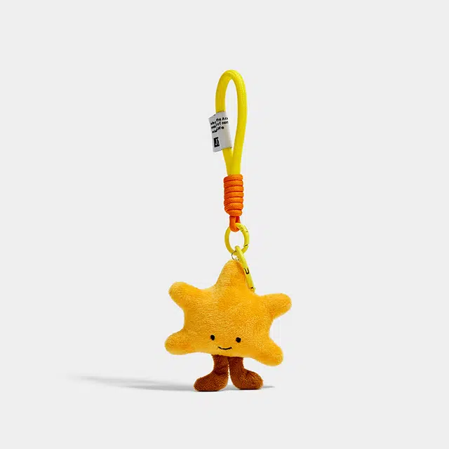 心水好物 可爱卡通爱心五角星登山包包装饰 聚酯纤维 挂件 男女同款情侣款