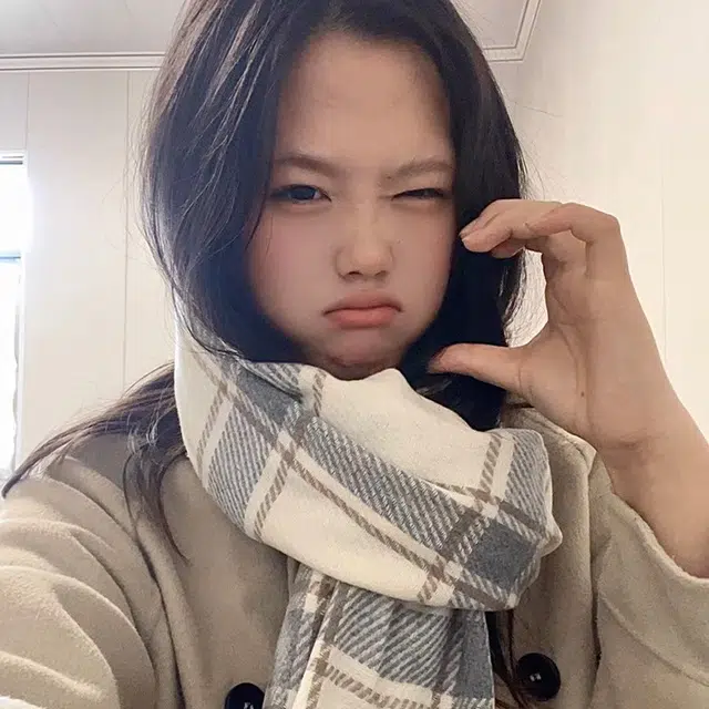 心水好物 高级感韩系小清新百搭黑白格纹柔软保暖加厚披肩围脖 礼盒装 聚酯纤维 绒线围巾 男女同款情侣款