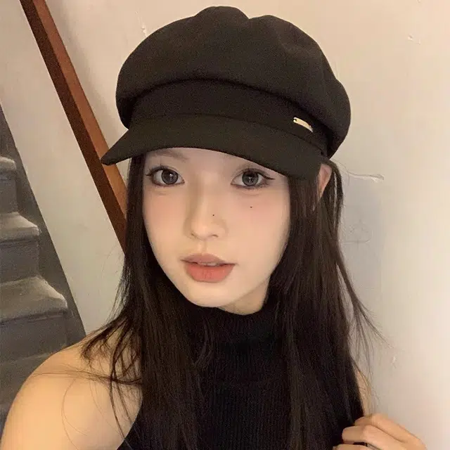 心水好物 日系百搭文艺复古街头出行百搭 聚酯纤维  贝雷帽 女款