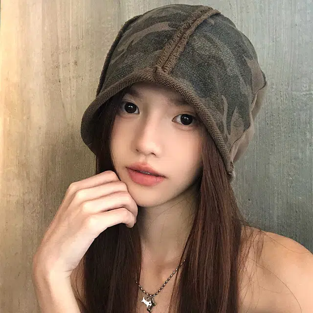 心水好物 美式卷边迷彩扎染复古百搭显脸小 棉 帽子 男女同款情侣款