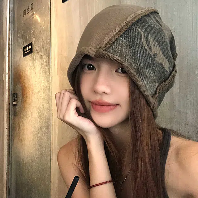 心水好物 美式卷边迷彩扎染复古百搭显脸小 棉 帽子 男女同款情侣款