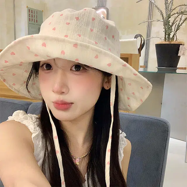 心水好物 美可爱夏季纯欲风百搭透气大帽檐盆帽学院露营户外遮阳防晒帽 棉 渔夫帽 女款