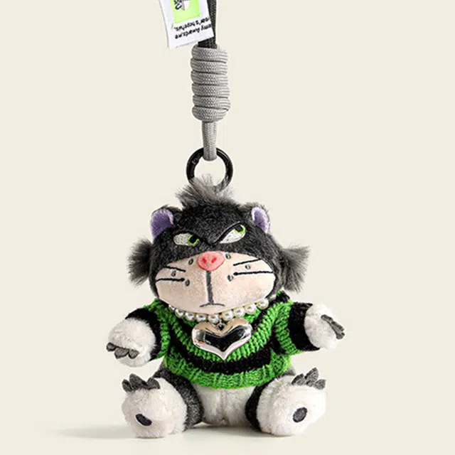 心水好物 包包女生小众毛绒公仔玩偶书包挂饰高级感钥匙扣轻奢风球包配件 涤纶 挂件 男女同款情侣款