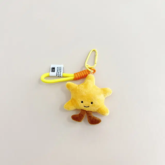 心水好物 可爱卡通爱心五角星登山包包装饰 聚酯纤维 挂件 男女同款情侣款