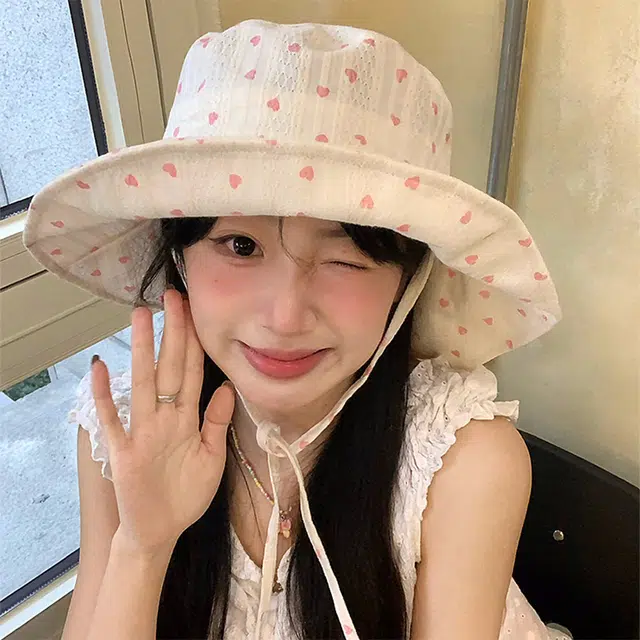 心水好物 美可爱夏季纯欲风百搭透气大帽檐盆帽学院露营户外遮阳防晒帽 棉 渔夫帽 女款