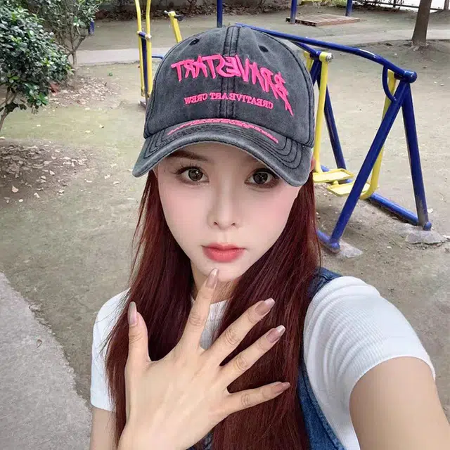 心水好物 欧美风潮流做旧牛仔时尚百搭休闲户外旅拍 棉  鸭舌帽  男女同款情侣款