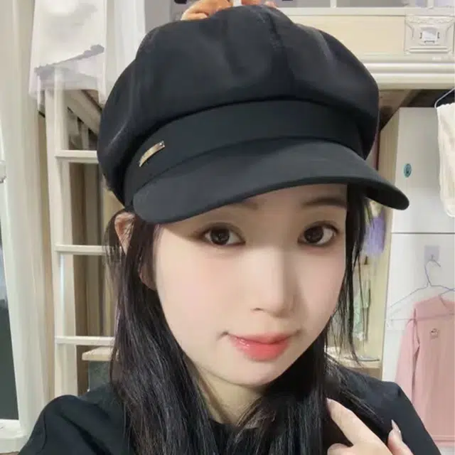心水好物 日系百搭文艺复古街头出行百搭 聚酯纤维  贝雷帽 女款