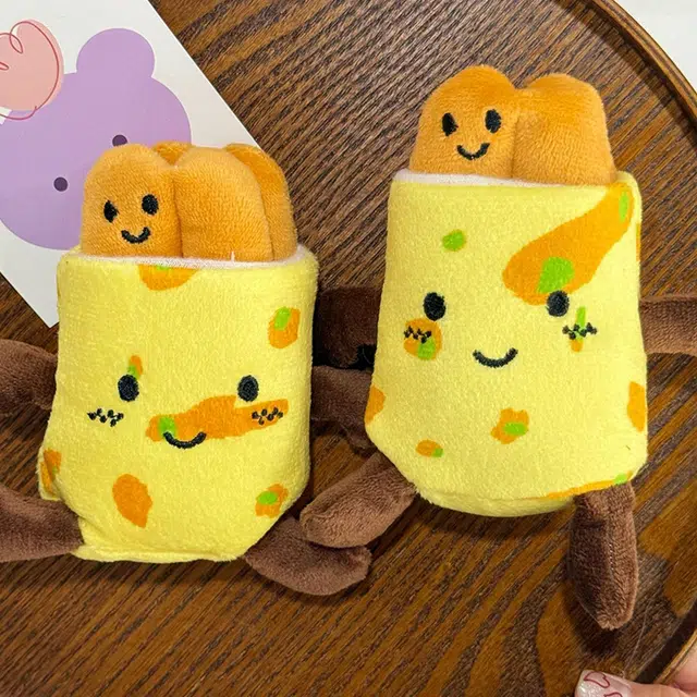 心水好物 美食煎饼果子肉夹馍玩具 双肩包手提包公仔玩偶挂饰 毛绒 挂件 男女同款情侣款