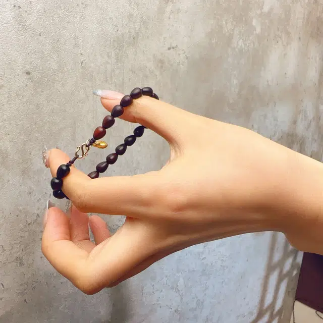 中藏 复古新中式文玩高级 小叶紫檀 名贵木作手串 女款