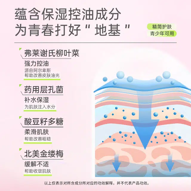 艾芭薇 净澈控油护肤套装 保湿补水 防晒水乳面霜