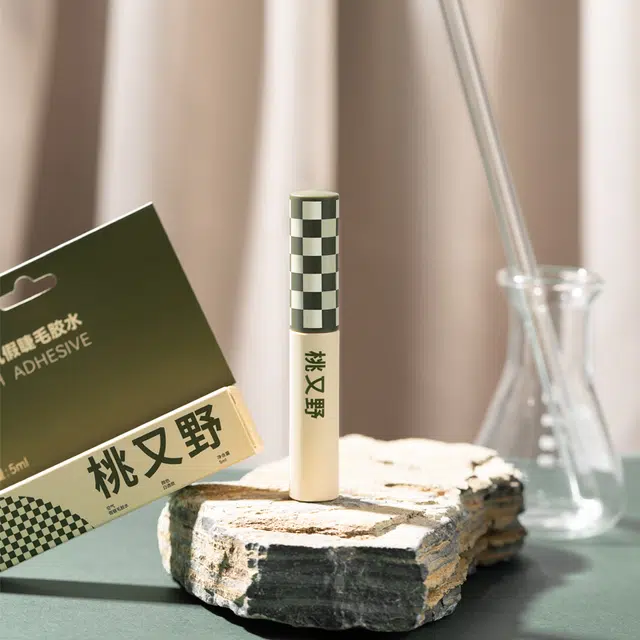 桃又野 空气 假睫毛胶水 速干透明自然持久超粘温和不刺激定型