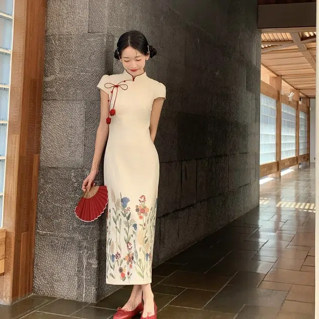 果瑱 通勤休闲简约时尚百搭短袖连衣裙 女款