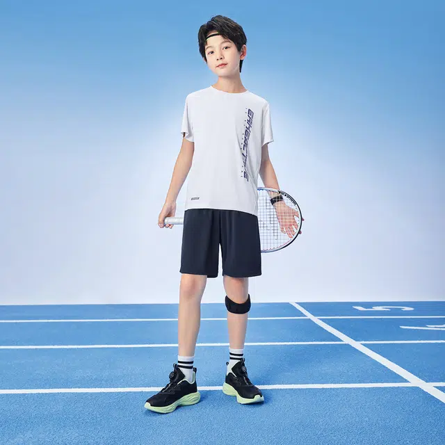 鸿星尔克儿童休闲运动套装 舒适时尚简约百搭 儿童款