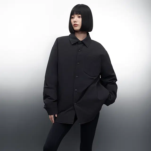 美力城 时尚潮流翻领轻薄三防宽松百搭休闲保暖羽绒服 男女同款