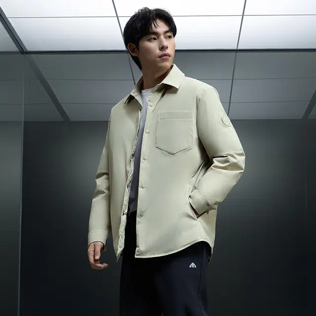 美力城 时尚潮流翻领轻薄三防宽松百搭休闲保暖羽绒服 男女同款