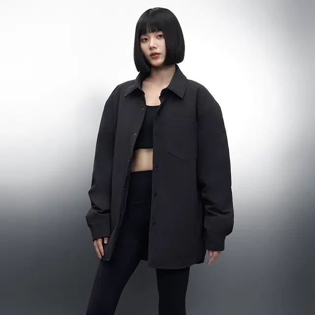 美力城 时尚潮流翻领轻薄三防宽松百搭休闲保暖羽绒服 男女同款