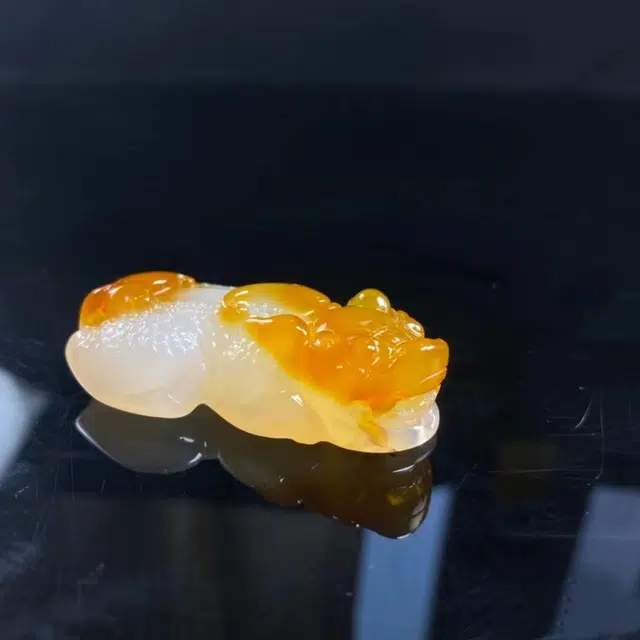 赐帛 新中式国潮复古风俏色貔貅 温润高端霸气招财转运 玉髓 玉石项链 男女同款情侣款