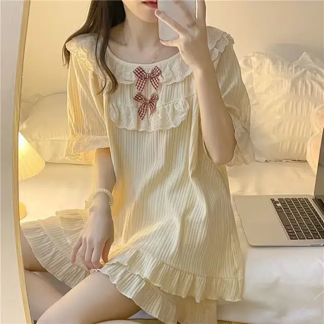 桔内 公主风蝴蝶结 睡衣套装 女款